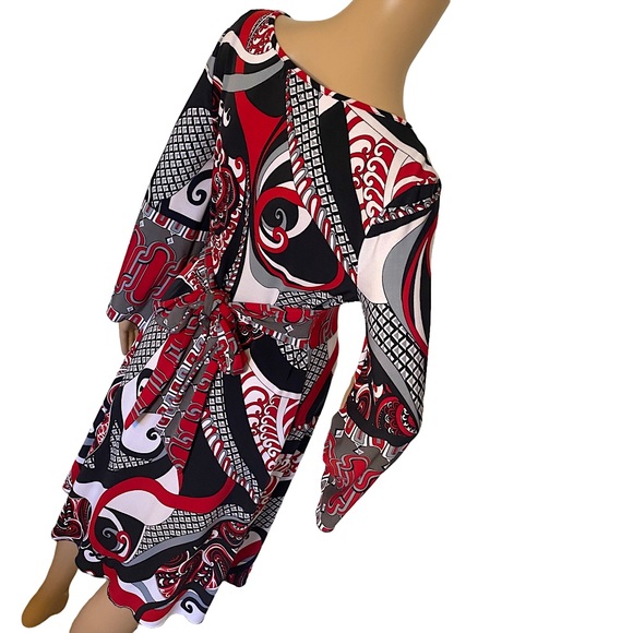 MISS BISOU | RED & BLACK DRESS SZ M - Picture 5 of 16